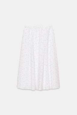 FALDA MIDI CAPA ESTRUCTURA / Rosa / Blanco - Zara фото 7