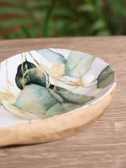 Подставка под ложку «Листья», 25.5×9×3.8 см, дерево манго