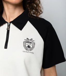 Спортивный костюм #КТ6605 (3), чёрный, кремовый - Dommod фото 5