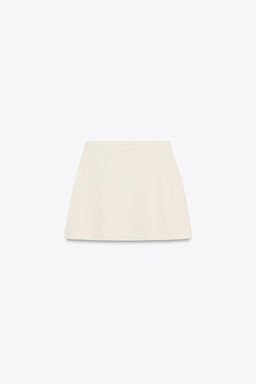 PLAIN KNIT MINI SKIRT - Zara фото 4