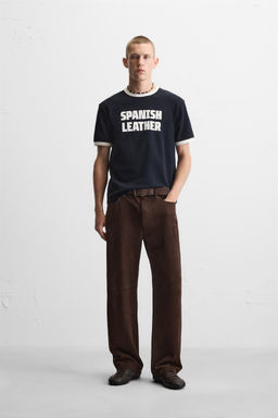 GUITARRICADELAFUENTE SLOGAN RIB T-SHIRT