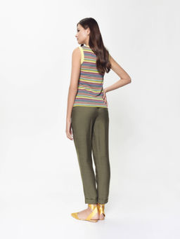 CONTE Топ в полоску с эластичными манжетами LD 921-1 yellow stripes