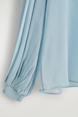 BLUSA TRANSPARENTE CON MANGAS GLOBO - H&m фото 4