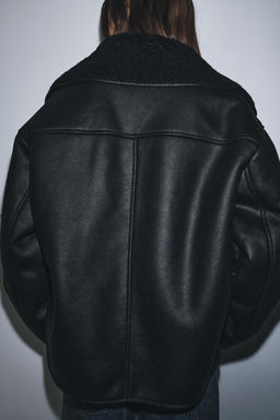 CAZADORA DOBLE FAZ ZW COLLECTION / Negro - Zara фото 3
