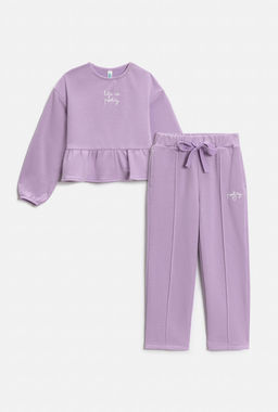 ACOOLA / Комплект детский для девочек ((1)джемпер и (2)брюки) Masindi_set лавандовый  фото 2