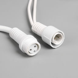 Гирлянда «Бахрома» 3×0.6 м, IP65, УМС, белая нить каучук, 108 LED, свечение белое, 220 В