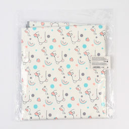 Пеленка детская Крошка Я, 70х100 см (серая окантовка)  фото 5