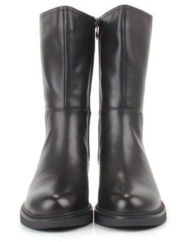 Z4213M BLACK Полусапоги зимние женские (натуральная кожа, натуральный мех)