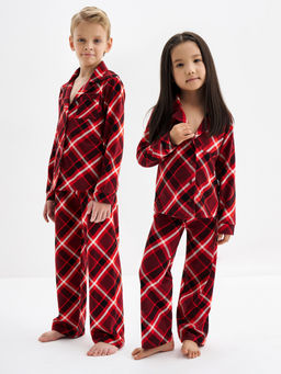 Красная пижама в клетку - Kogankids фото 15