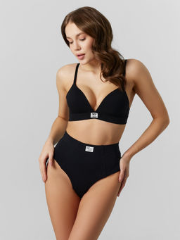 Цена за 2 штуки! Трусы макси женские черные черный10 412544