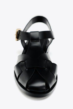 FLAT CAGE SANDALS - Zara фото 9
