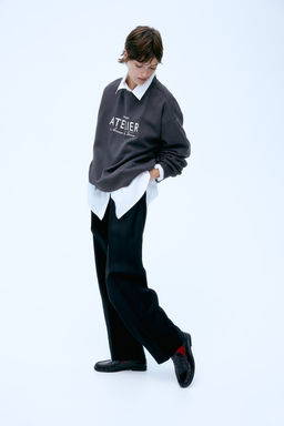 Sudadera con motivo de texto