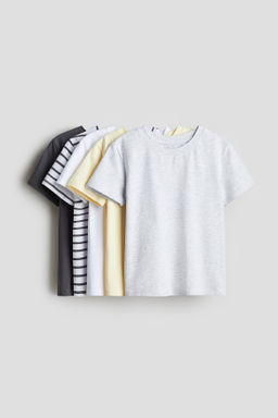 Pack de 5 camisetas en punto de algod?n - H&m фото 2