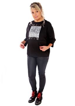 Джемпер Сияние черный - Марлен фото 2