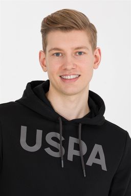 U. S. Polo Assn / Мужской черный базовый свитшот - U.s. polo assn фото 4