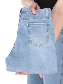 2351 BLUE Джинсы женские AMG JEANS (95% хлопок, 5% эластан)