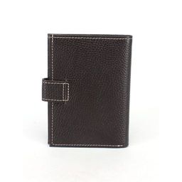Обложка для авто+паспорт-Croco-ВП-1032 (с хляст, 5 внут карм, двойн стенка) натуральная кожа коричневый флотер св. нить (116/1) 243975  фото 2