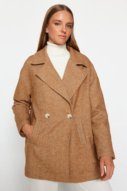 Trendyolmilla Camel Oversize Genis Kesim Kase Kaban TWOAW24KB00091  фото 3
