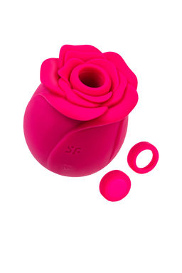 Вакуум-волновой стимулятор клитора Satisfyer Pro 2 Classic Blossom, силикон, бордовый, 6,6 см  фото 6