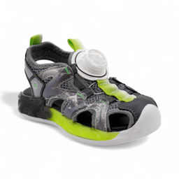 Сандалии 309В-4а серо зеленые п/п