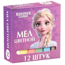 Набор мелков школьных, 12 штук, Холодное сердце - Disney фото 3
