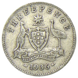 3 пенса 1936 года Австралия