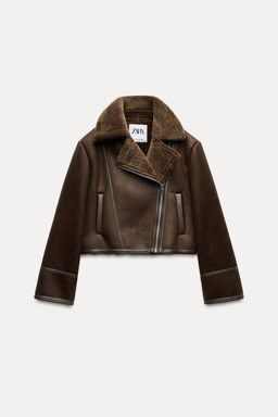 DOUBLE-FACED SHORT JACKET - Zara фото 5