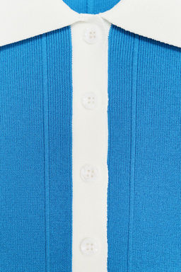 KNIT SHIRT DRESS - Zara фото 7