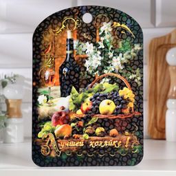 Доска разделочная большая Лучшей хозяйке вино, 19,527,5 см - Дарим красиво фото 2