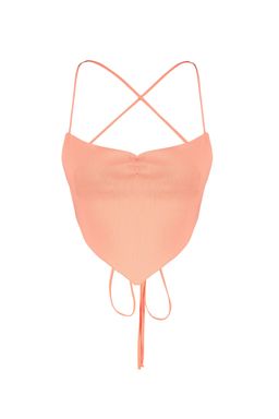 Ac?k Mavi Crop Triko Biyeli Bluz TPRSS23BZ00066 - Trendyolmilla фото 16