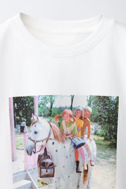 CAMISETA PIPPI CALZASLARGAS  ASTRID LINDGREN COMPANY / Blanco - Zara фото 3