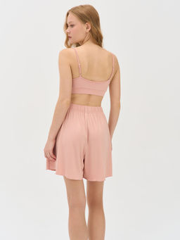 Топ на регулируемых лямках "Персик" женский