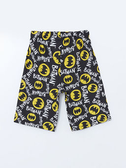 Beli Lastikli Batman Bask?l? Erkek ?ocuk Pijama ?ort
