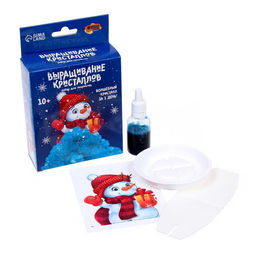 Набор для творчества Лучистые кристаллы: Снеговик, цвет синий - Школа талантов фото 3