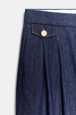 PANTAL?N Z1975 ANCHO PINZAS / Azul - Zara фото 11