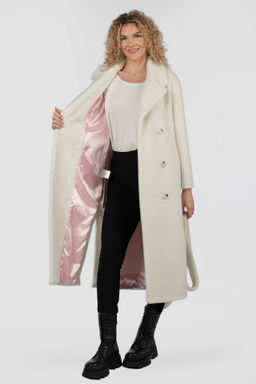 01-11887 Пальто женское демисезонное (пояс) - El podio фото 2