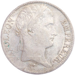 Монета 5 франков 1812 года W Франция