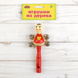 Погремушка с бубенцами Букашки, цвета МИКС