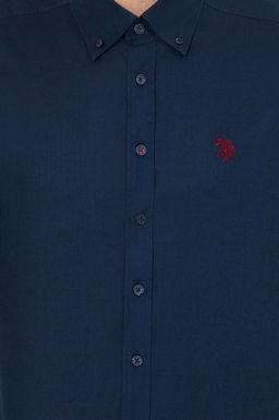 Рубашка мужская темно-синяя Uzunkol Basic - U.s. polo assn фото 6
