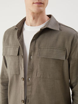 Regular Fit Uzun Kollu Erkek G?mlek Ceket