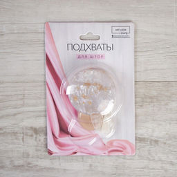 Цена за 3 шт. Подхват для штор Карамелька, d = 5 см, цвет бежевый - Арт узор фото 5