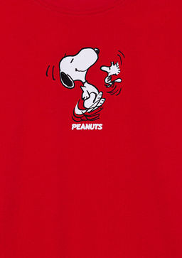 Peanuts Bask?l? K?rm?z? Tisort - Mavi фото 5