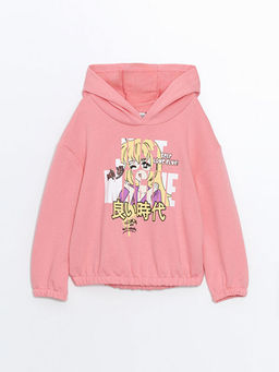 Kap??onlu K?z ?ocuk Sweatshirt