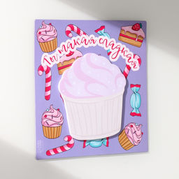 Магнит на холодильник с блоком для записей «Ты такая сладкая», 12.5×12.5 см