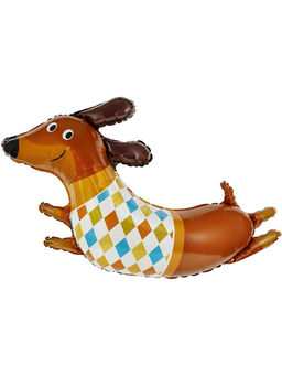 Воздушный шар фольгированный 42" «Такса в свитере»