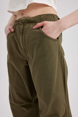 Брюки Cool Parachute Gabardine из 100 % хлопка - Defacto фото 9