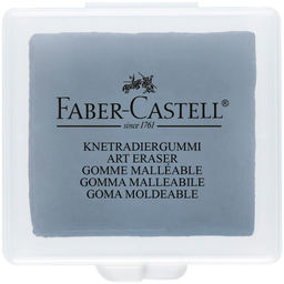 Ластик Faber-Castell "клячка" серый (127220) 40*35*10мм, для художественного творчества