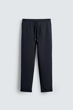 COMFORT NON-IRON JOGGER WAIST TROUSERS - Zara фото 9