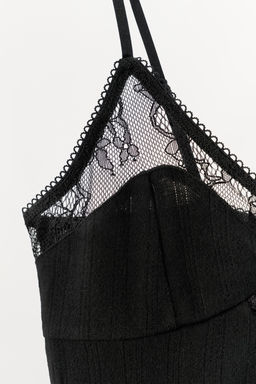 POINTELLE LACE BODYSUIT