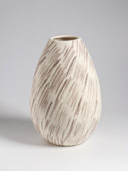 Ваза «Беажио» классик, 24.5×15 см, керамика, бежево-коричневая